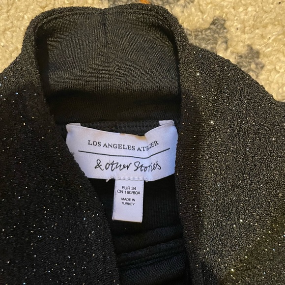 & Other Stories Sparkly Turtleneck Top - Picture 4 of 4